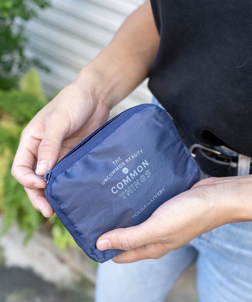 HIGHTIDE（ハイタイド）の「TOOLS to LIVEBY ツールズ トゥ リブバイ エコバッグ マルシェバッグ トートバッグ 折りたたみ（エコバッグ/サブバッグ・レディース・グリーン/グレー/ネイビー・FREE）」の16枚目の写真