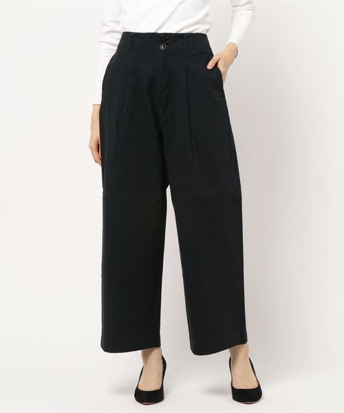 AMERICAN HOLIC（アメリカンホリック）の「・ツイル起毛ワイドパンツ（その他パンツ・レディース・ベージュ/ネイビー/キャメル/ドット/ベージュ系その他4/グリーン系その他5・M/L）」の4枚目の写真