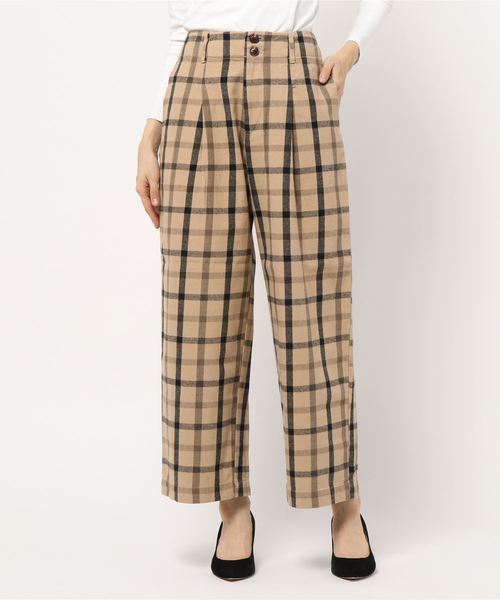 AMERICAN HOLIC（アメリカンホリック）の「・ツイル起毛ワイドパンツ（その他パンツ・レディース・ベージュ/ネイビー/キャメル/ドット/ベージュ系その他4/グリーン系その他5・M/L）」の2枚目の写真