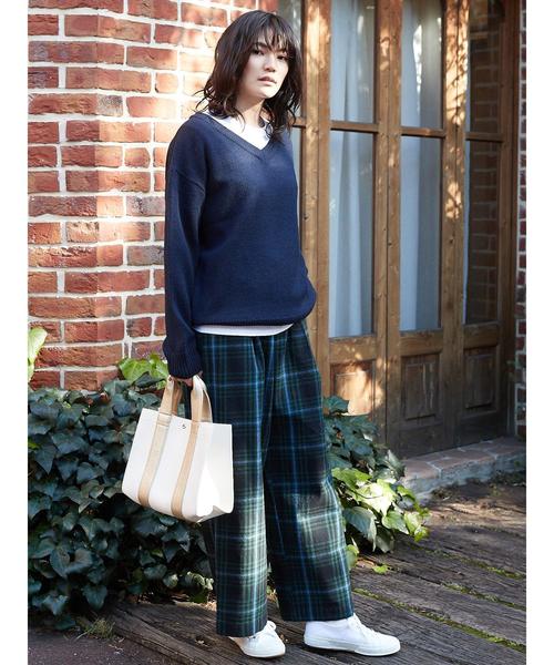 AMERICAN HOLIC（アメリカンホリック）の「・ツイル起毛ワイドパンツ（その他パンツ・レディース・ベージュ/ネイビー/キャメル/ドット/ベージュ系その他4/グリーン系その他5・M/L）」の17枚目の写真