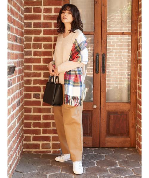 AMERICAN HOLIC（アメリカンホリック）の「・ツイル起毛ワイドパンツ（その他パンツ・レディース・ベージュ/ネイビー/キャメル/ドット/ベージュ系その他4/グリーン系その他5・M/L）」の15枚目の写真