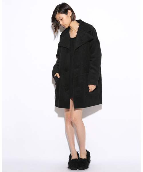 i（アイ）の「BIGテーラードJK（テーラードジャケット・レディース・グレー/ブラック/ホワイト・ﾌﾘ-）」の6枚目の写真