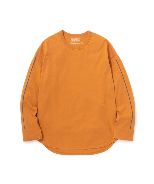 Easy Fit Reflector Line Print L/S Tee / イージーフィットリフレクターラインプリント入り長袖Ｔシャツ - アメリカコットン