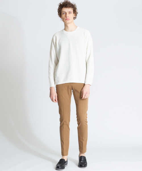 ABAHOUSE(アバハウス)の「【Recency of Mine】LINEN TOPハニカムクルーニット(ニット/セーター・メンズ・ネイビー/ブラウン/イエロー/アイボリー・44/46/48)」の22枚目の写真