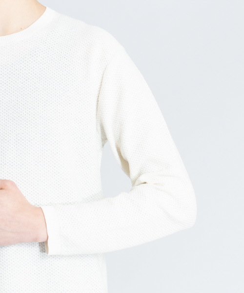 ABAHOUSE(アバハウス)の「【Recency of Mine】LINEN TOPハニカムクルーニット(ニット/セーター・メンズ・ネイビー/ブラウン/イエロー/アイボリー・44/46/48)」の17枚目の写真