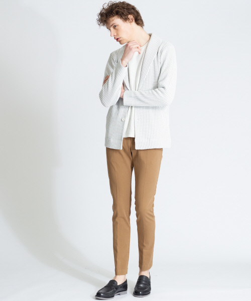 ABAHOUSE(アバハウス)の「【Recency of Mine】LINEN TOPハニカムクルーニット(ニット/セーター・メンズ・ネイビー/ブラウン/イエロー/アイボリー・44/46/48)」の13枚目の写真