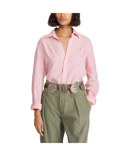 Polo Ralph Lauren リネン長袖シャツ リラックスフィットS リラックスド フィット リネン シャツ （シャツ・ブラウス