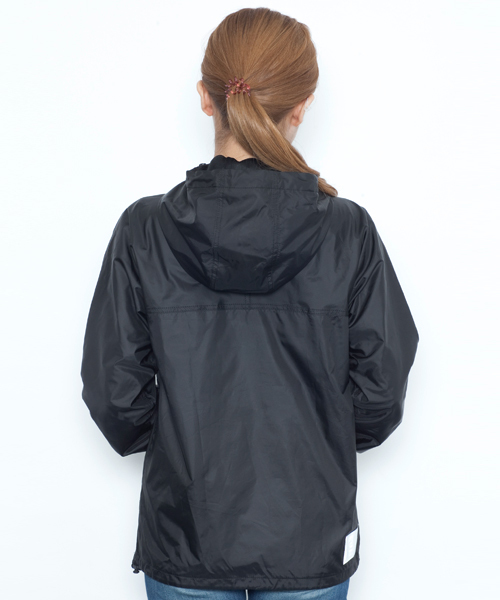 X-girl（エックスガール）の「LIGHT WEIGHT JUMPER（ナイロンジャケット・レディース・ブラック/レッド/ブルー・2/1）」の11枚目の写真