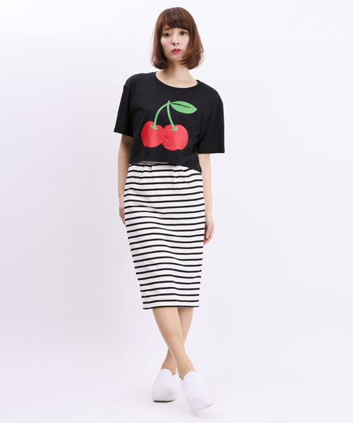 WEGO（ウィゴー）の「WEGO/スウェットペンシルスカート（スカート・レディース・オフホワイト/ホワイト系その他/ブラック/杢グレー/ブルー・FREE）」の20枚目の写真