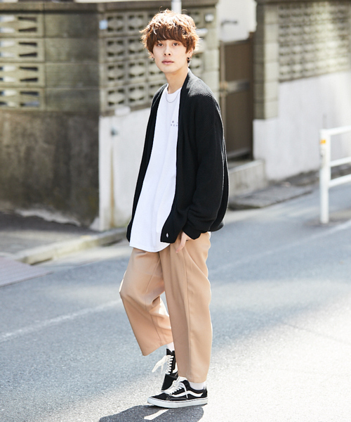 kutir（クティール）の「【ウルトラルーズシルエット】アゼアミカーディガン（カーディガン/ボレロ・メンズ・ネイビー/ベージュ/ブラック・MEDIUM/LARGE）」の13枚目の写真