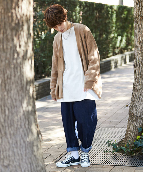 kutir（クティール）の「【ウルトラルーズシルエット】アゼアミカーディガン（カーディガン/ボレロ・メンズ・ネイビー/ベージュ/ブラック・MEDIUM/LARGE）」の7枚目の写真