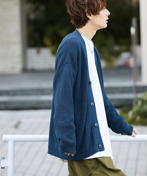 kutir（クティール）の「【ウルトラルーズシルエット】アゼアミカーディガン（カーディガン/ボレロ・メンズ・ネイビー/ベージュ/ブラック・MEDIUM/LARGE）」の18枚目の写真