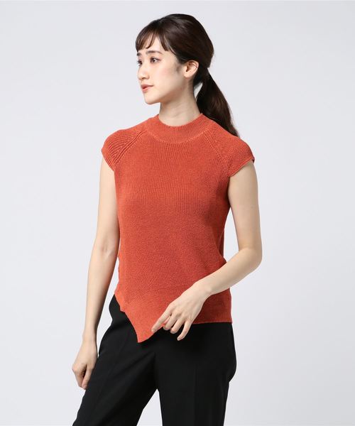 In The Tite トップス セール ストア のファッション インザ カミファイン片畦フレンチスリーブニットプルオーバー ニット セーター The Tite Store ティテ