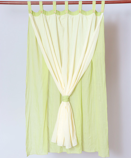 チャイハネ（チャイハネ）の「【チャイハネ】ガーゼカーテン138cm（インテリア雑貨・レディース・ホワイト/ブラウン/ブルー/グリーン/オレンジ/ターコイズブルー・FREE）」の4枚目の写真