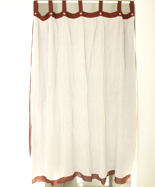 チャイハネ（チャイハネ）の「【チャイハネ】ガーゼカーテン138cm（インテリア雑貨・レディース・ホワイト/ブラウン/ブルー/グリーン/オレンジ/ターコイズブルー・FREE）」の13枚目の写真