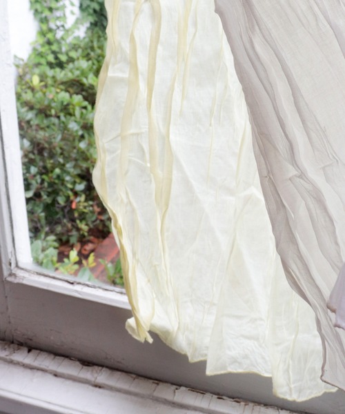 チャイハネ（チャイハネ）の「【チャイハネ】ガーゼカーテン138cm（インテリア雑貨・レディース・ホワイト/ブラウン/ブルー/グリーン/オレンジ/ターコイズブルー・FREE）」の9枚目の写真