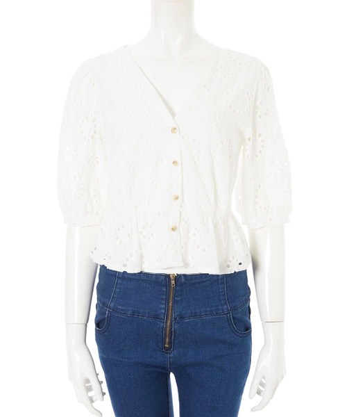 fifth（フィフス）の「コットンレースフラワーブラウス（シャツ/ブラウス・レディース・ホワイト・MEDIUM）」の8枚目の写真