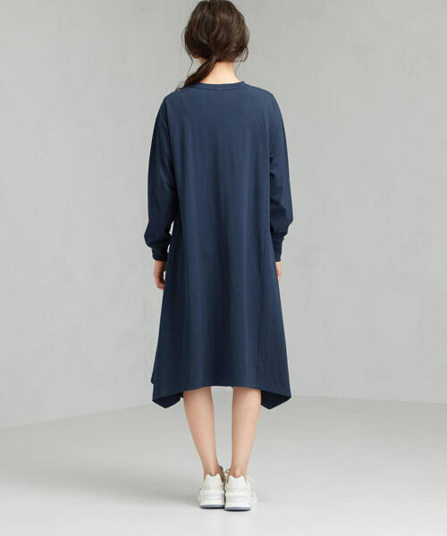 Champion（チャンピオン）の「［別注チャンピオン］SC Champion×GLR ロングスリーブ ワンピース（ワンピース・レディース・ネイビー/グレー/ブラック・M）」の4枚目の写真