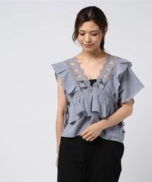 flower | ラッフルレースブラウス(シャツ/ブラウス)