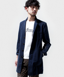 NANO universe | 製品染ヘリンボンショップコート(ステンカラーコート)