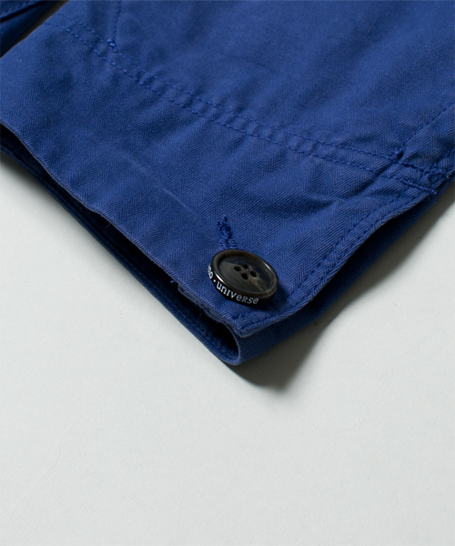 NANO universe（ナノユニバース）の「製品染ヘリンボンショップコート（ステンカラーコート・メンズ・ネイビー/オリーブ/ブルー・MEDIUM/SMALL/LARGE）」の12枚目の写真