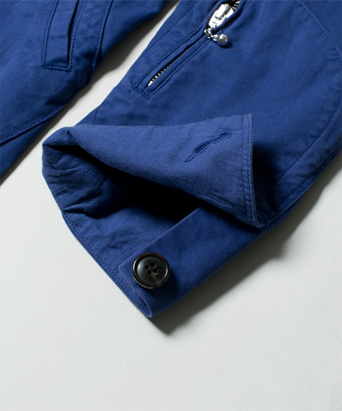 NANO universe（ナノユニバース）の「製品染ヘリンボンショップコート（ステンカラーコート・メンズ・ネイビー/オリーブ/ブルー・MEDIUM/SMALL/LARGE）」の13枚目の写真