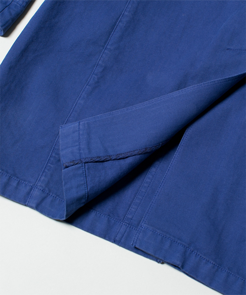 NANO universe（ナノユニバース）の「製品染ヘリンボンショップコート（ステンカラーコート・メンズ・ネイビー/オリーブ/ブルー・MEDIUM/SMALL/LARGE）」の15枚目の写真