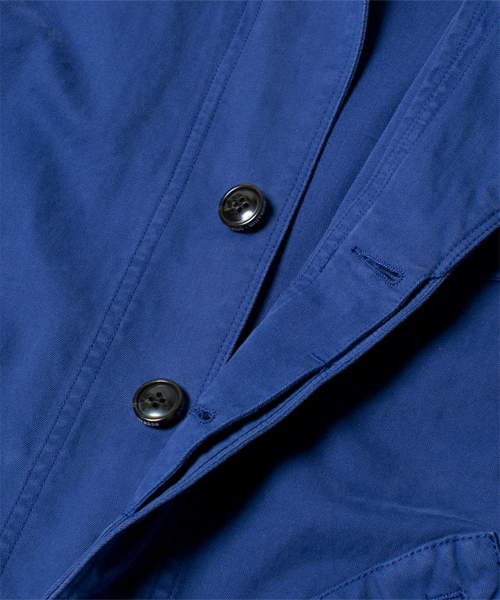 NANO universe（ナノユニバース）の「製品染ヘリンボンショップコート（ステンカラーコート・メンズ・ネイビー/オリーブ/ブルー・MEDIUM/SMALL/LARGE）」の7枚目の写真