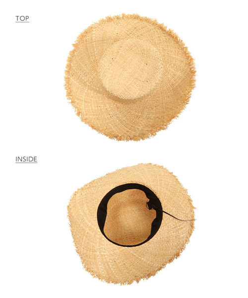 KOBE LETTUCE（コウベレタス）の「フリンジラフィアハット（ハット・レディース・ライトベージュ・FREE）」の7枚目の写真