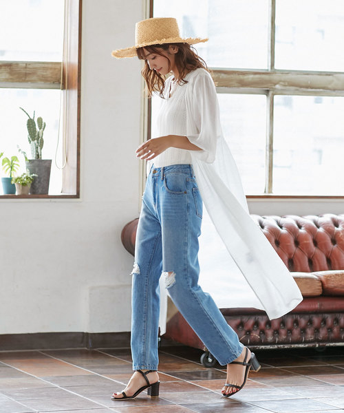 KOBE LETTUCE（コウベレタス）の「フリンジラフィアハット（ハット・レディース・ライトベージュ・FREE）」の8枚目の写真