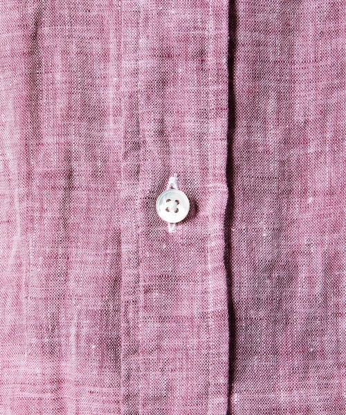 BEAUTY&YOUTH UNITED ARROWS(ビューティーアンドユースユナイテッドアローズ)の「BY リネン シャンブレー ワイドカラー シャツ(Regular)(LN)◆(シャツ/ブラウス・メンズ・ネイビー/ライトブルー/イエロー/ピンク/ホワイト/ブラック・X-SMALL/SMALL/X-LARGE/LARGE/MEDIUM)」の15枚目の写真