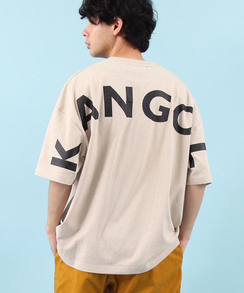 KANGOL（カンゴール）の「【別注】KANGOL×８(eight) コラボビッグシルエット半袖Tシャツ（Tシャツ/カットソー・メンズ・オフホワイト/ブラック/トップグレー/ベージュ/ネイビー・FREE）」の4枚目の写真