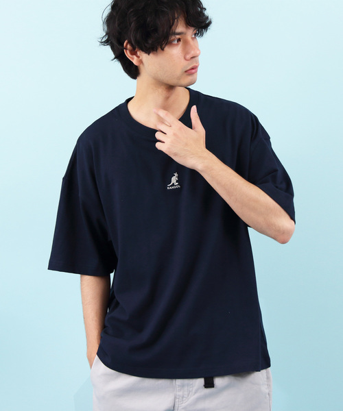 KANGOL（カンゴール）の「【別注】KANGOL×８(eight) コラボビッグシルエット半袖Tシャツ（Tシャツ/カットソー・メンズ・オフホワイト/ブラック/トップグレー/ベージュ/ネイビー・FREE）」の5枚目の写真