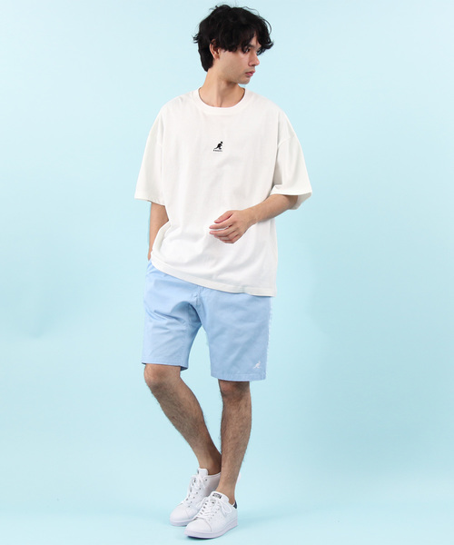 KANGOL（カンゴール）の「【別注】KANGOL×８(eight) コラボビッグシルエット半袖Tシャツ（Tシャツ/カットソー・メンズ・オフホワイト/ブラック/トップグレー/ベージュ/ネイビー・FREE）」の12枚目の写真