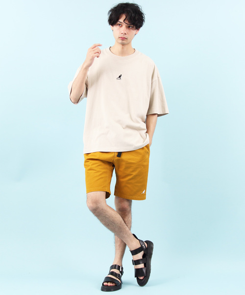 KANGOL（カンゴール）の「【別注】KANGOL×８(eight) コラボビッグシルエット半袖Tシャツ（Tシャツ/カットソー・メンズ・オフホワイト/ブラック/トップグレー/ベージュ/ネイビー・FREE）」の19枚目の写真