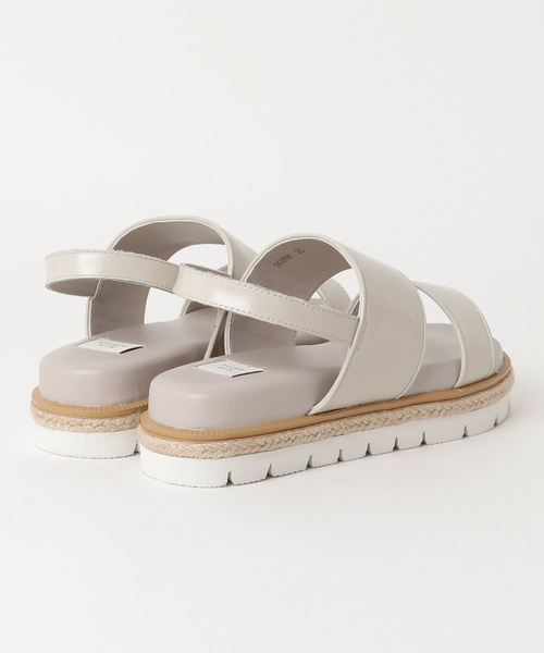 mio notis（ミオノティス）の「ダブルベルトサンダル（サンダル・レディース・アイボリー/ブラック・35/36/37/38/39）」の3枚目の写真