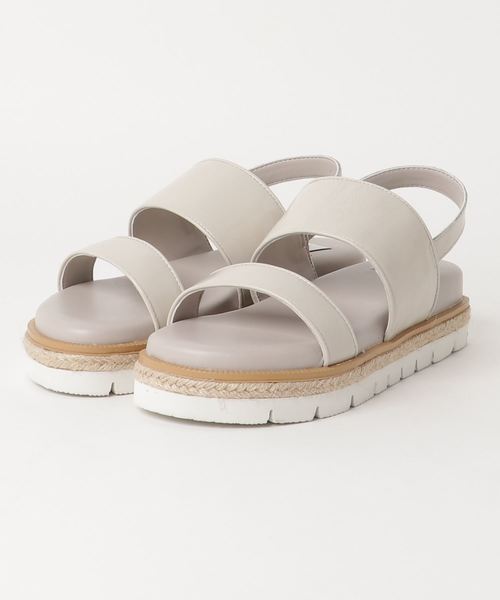 mio notis（ミオノティス）の「ダブルベルトサンダル（サンダル・レディース・アイボリー/ブラック・35/36/37/38/39）」の5枚目の写真