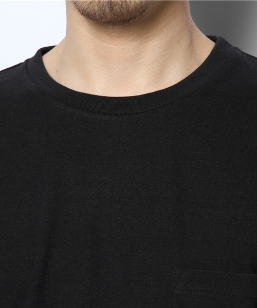 WEGO（ウィゴー）の「WEGO/チェックシャツレイヤーTシャツ（Tシャツ/カットソー・メンズ・ブラック/杢グレー・MEDIUM/LARGE）」の5枚目の写真