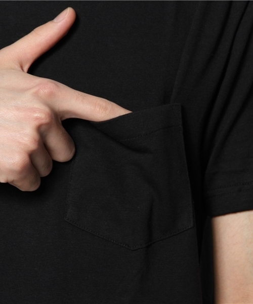 WEGO（ウィゴー）の「WEGO/チェックシャツレイヤーTシャツ（Tシャツ/カットソー・メンズ・ブラック/杢グレー・MEDIUM/LARGE）」の7枚目の写真