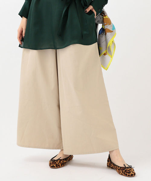 SHIPS Days(シップスデイズ)の「SHIPS Days STANDARD:ロングスカーチョ 19FW◇(その他パンツ・レディース・ベージュ/ネイビー/オリーブ・S~M/M~L)」の1枚目の写真