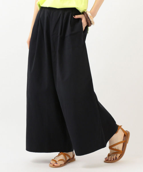 SHIPS Days(シップスデイズ)の「SHIPS Days STANDARD:ロングスカーチョ 19FW◇(その他パンツ・レディース・ベージュ/ネイビー/オリーブ・S~M/M~L)」の2枚目の写真
