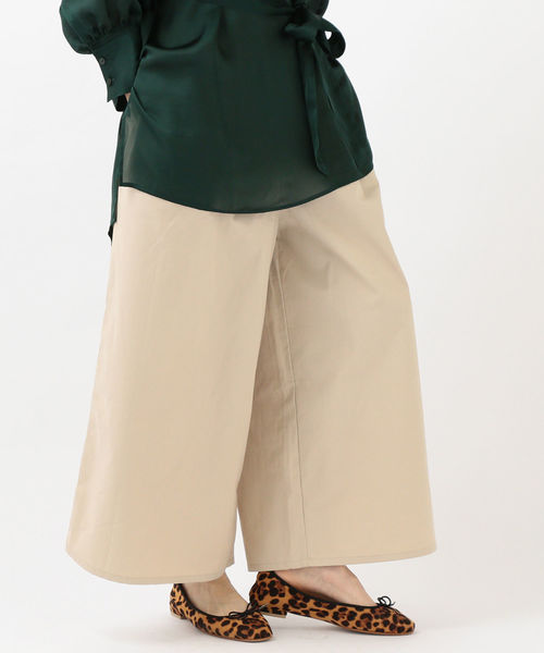 SHIPS Days(シップスデイズ)の「SHIPS Days STANDARD:ロングスカーチョ 19FW◇(その他パンツ・レディース・ベージュ/ネイビー/オリーブ・S~M/M~L)」の4枚目の写真