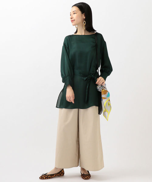 SHIPS Days(シップスデイズ)の「SHIPS Days STANDARD:ロングスカーチョ 19FW◇(その他パンツ・レディース・ベージュ/ネイビー/オリーブ・S~M/M~L)」の5枚目の写真