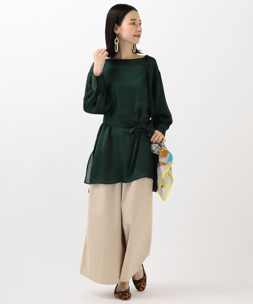 SHIPS Days(シップスデイズ)の「SHIPS Days STANDARD:ロングスカーチョ 19FW◇(その他パンツ・レディース・ベージュ/ネイビー/オリーブ・S~M/M~L)」の6枚目の写真