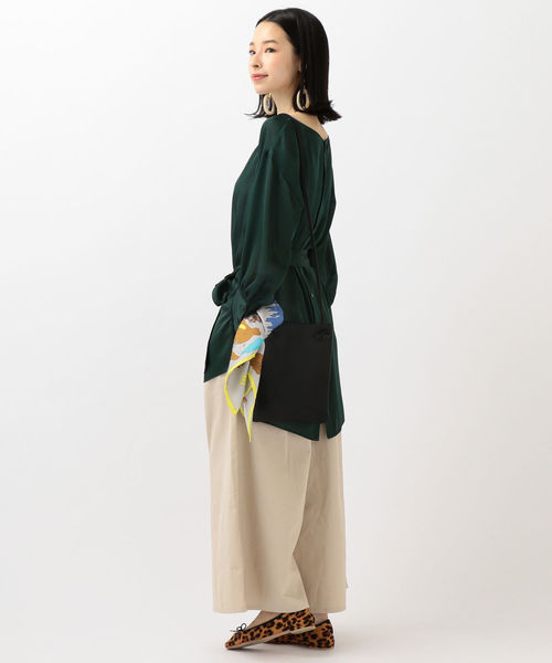 SHIPS Days(シップスデイズ)の「SHIPS Days STANDARD:ロングスカーチョ 19FW◇(その他パンツ・レディース・ベージュ/ネイビー/オリーブ・S~M/M~L)」の8枚目の写真