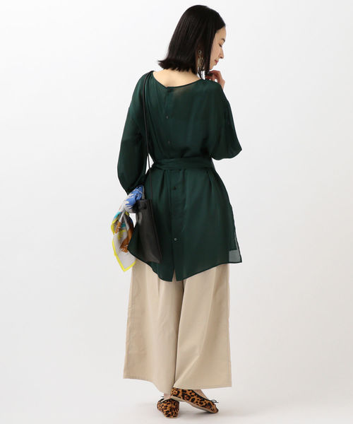 SHIPS Days(シップスデイズ)の「SHIPS Days STANDARD:ロングスカーチョ 19FW◇(その他パンツ・レディース・ベージュ/ネイビー/オリーブ・S~M/M~L)」の9枚目の写真