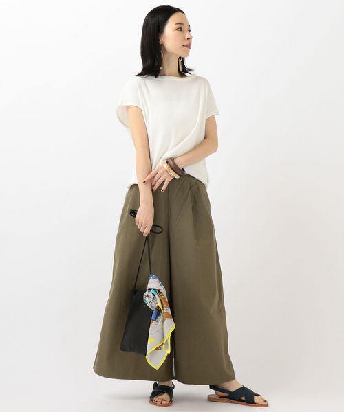 SHIPS Days(シップスデイズ)の「SHIPS Days STANDARD:ロングスカーチョ 19FW◇(その他パンツ・レディース・ベージュ/ネイビー/オリーブ・S~M/M~L)」の12枚目の写真