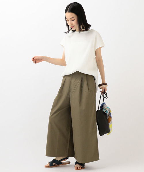 SHIPS Days(シップスデイズ)の「SHIPS Days STANDARD:ロングスカーチョ 19FW◇(その他パンツ・レディース・ベージュ/ネイビー/オリーブ・S~M/M~L)」の13枚目の写真