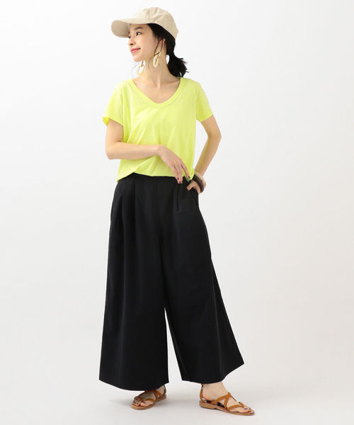 SHIPS Days(シップスデイズ)の「SHIPS Days STANDARD:ロングスカーチョ 19FW◇(その他パンツ・レディース・ベージュ/ネイビー/オリーブ・S~M/M~L)」の14枚目の写真