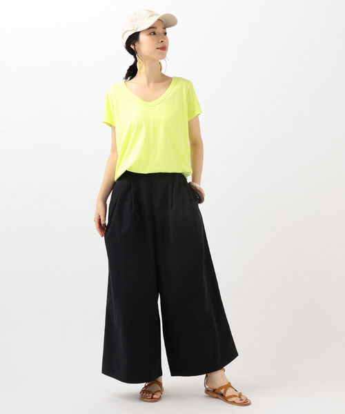 SHIPS Days(シップスデイズ)の「SHIPS Days STANDARD:ロングスカーチョ 19FW◇(その他パンツ・レディース・ベージュ/ネイビー/オリーブ・S~M/M~L)」の16枚目の写真
